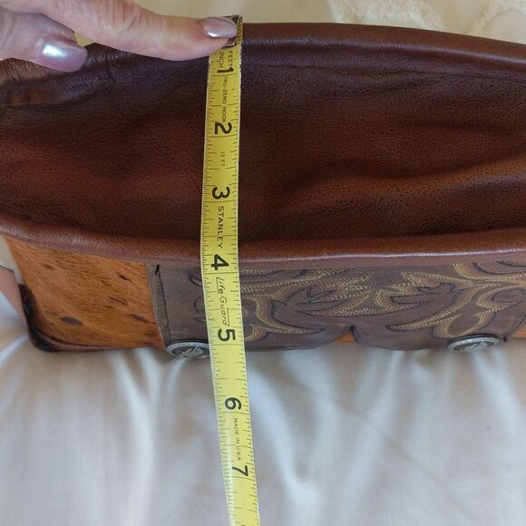 Vintage Recycle Cowboy Boot Purse- Hair on hide🐎 - Picture 14 of 15